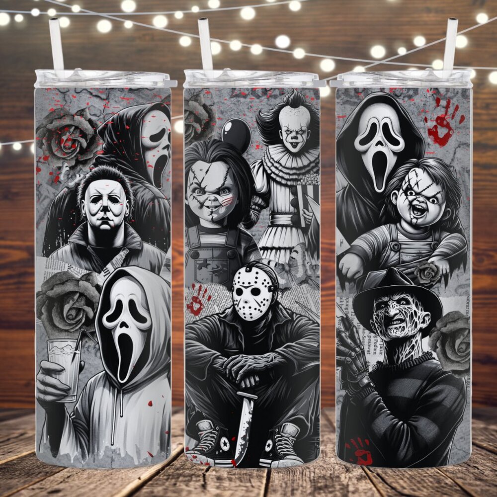 Halloween Friends Metal Insulated Tumbler